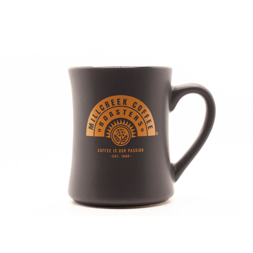 15oz. Black Ceramic Coffee Mug